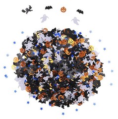 Halloween Party Confetti Glitter Pumpkins Bats Witches Ghost Star Metallic Se…