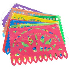 6Pack Fiesta Banner 108FT Cinco De Mayo Party Decorations 9 Plastic Papel Picado