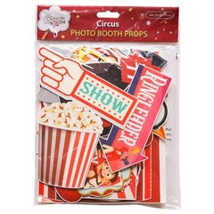 Carnival Photo Booth Props – 41-pc Photobooth Kit with 8 x 10-Inch Sign, 60 A…