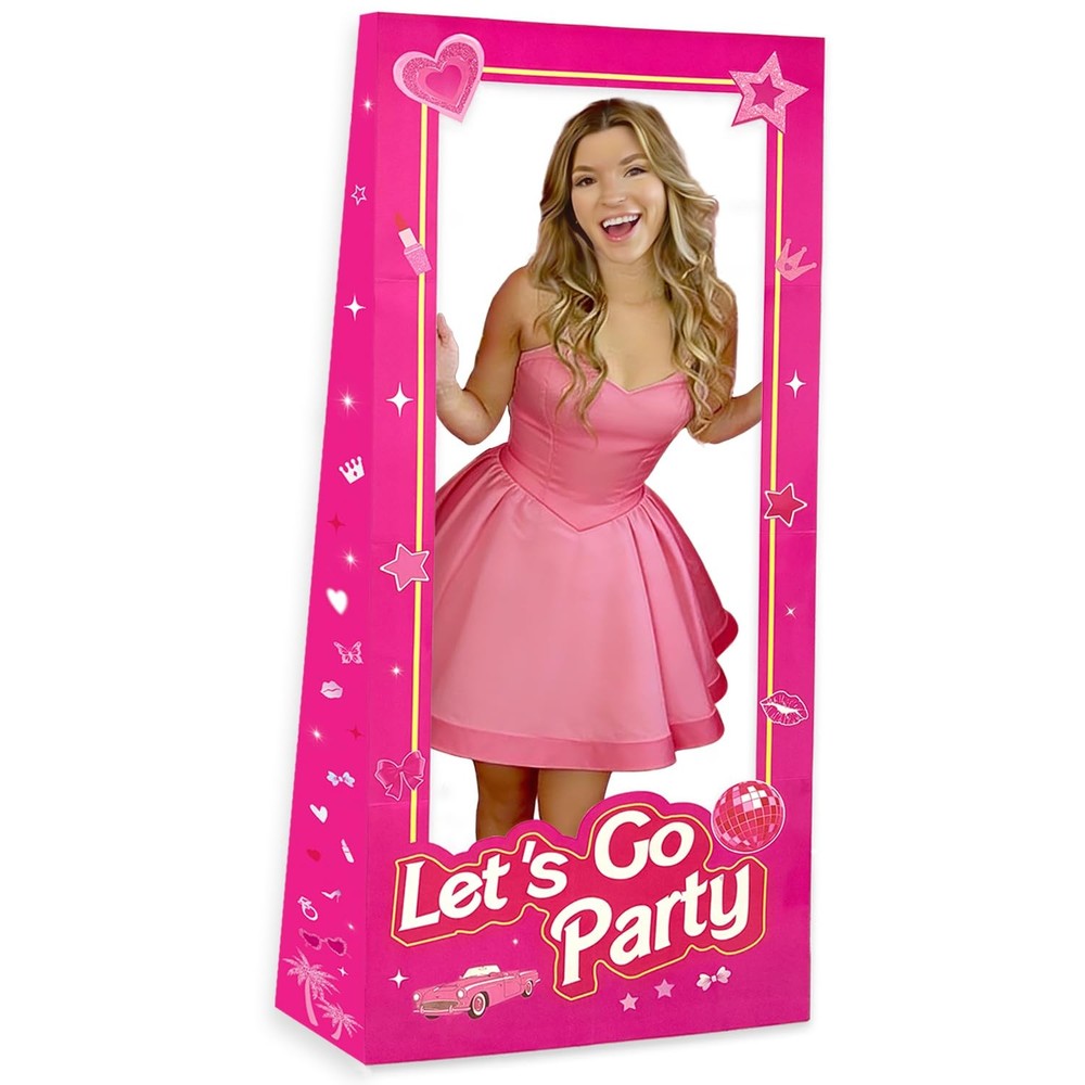 5.2ft Tall Life Size Stand-in Cardboard Cutouts Doll Photo Booth Props for Do…
