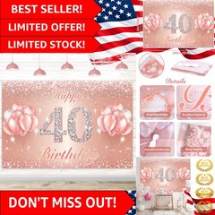 Charming 4x6ft Birthday Backdrop – Stunning Decor for Indoor & Outdoor Events