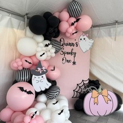 Striped-Balloon Halloween-Balloons 12PCS 18in Black White Striped Foil Balloo…