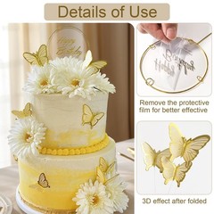 23rd Birthday Decorations Set – 10 White Cream, 10 Gold Balloons, Cake Topper