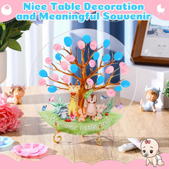 Pasimy Gender Reveal Fingerprint Tree Boy or Girl Party Ideas Baby Shower Guest