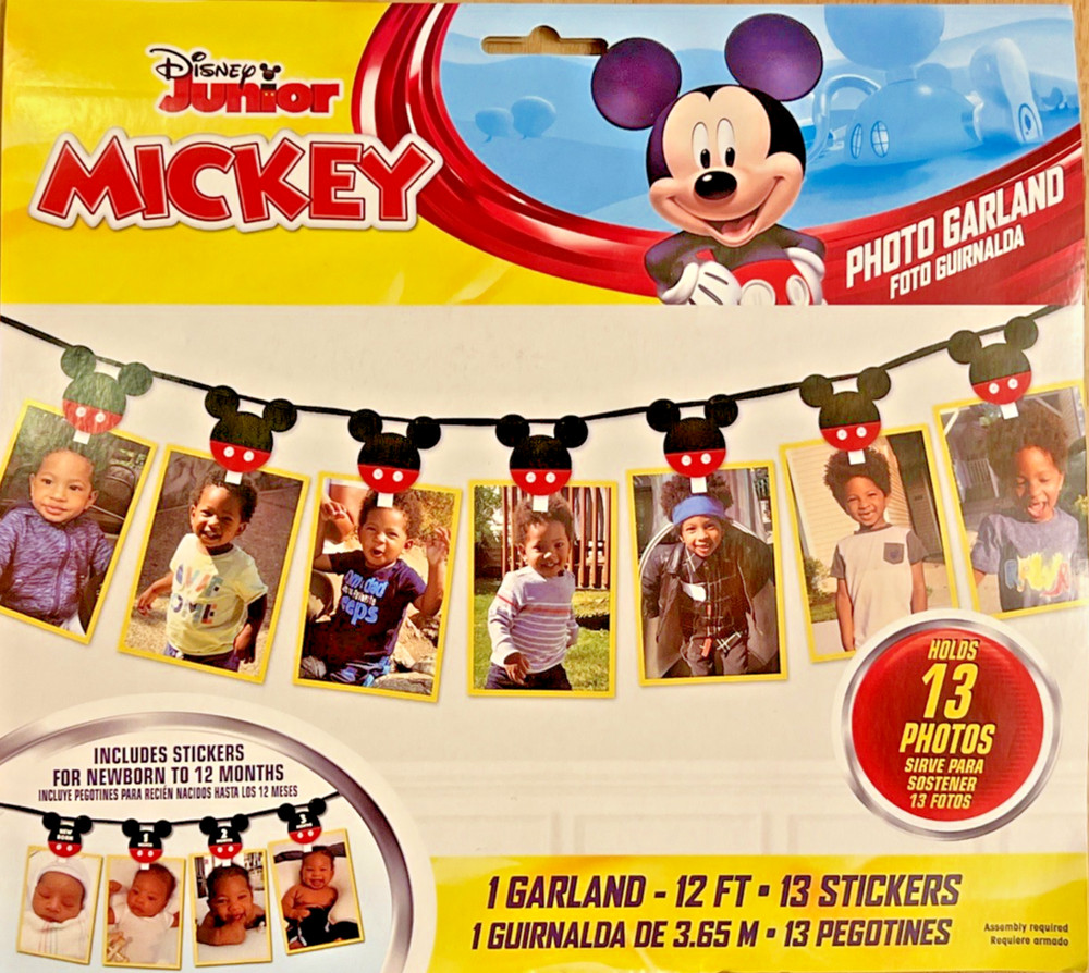 Disney Junior 12’ Mickey Mouse Photo New Kids Youth Birthday Party Supply Boys