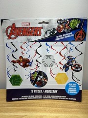 Marvel Avengers Party Supplies 12pcs Swirl Decorations