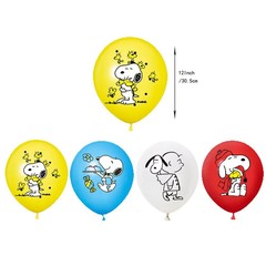 Peanuts Snoopy Birthday Party Set Balloons (16) Banner Cake & Cupcake Toppers 12