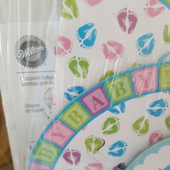 Wilton Baby Shower Cupcake Stand for Boy or Girl New.