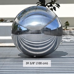 Yescom 2PCS 40″ Big Shiny Inflatable Mirror Ball Giant Reusable Hanging Silver