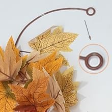 13FT Fall Leaf Garlands 2 PCS Fall Garland for Mantle Thanksgiving Fall