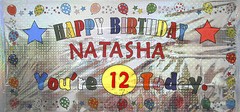 Happy Birthday Personalised Banner Name and Age Unisex Boy Girl Adult