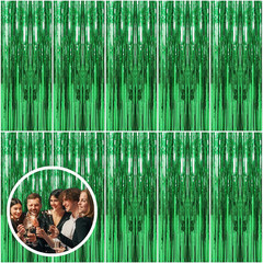 5 Pack Iridescent Party Backdrop Decorations Tinsel Curtain Birthday Decorations