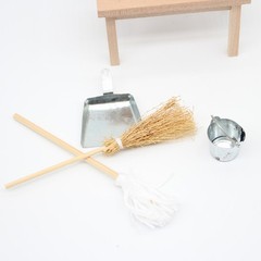 Dollhouse Accessories Mini Cleaning Tools Assorted Color 1Set