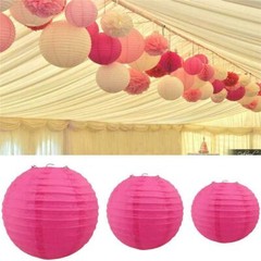 Round Paper wire Lantern balloon Wedding Birthday Party, chinese, celebration