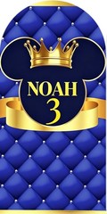Royal Prince Mickey mouse Arch Backdrop Cover Birthday Party Background Supplies