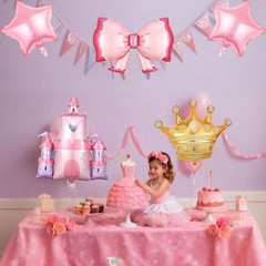 Castle Balloons 5 Pcs Princess Balloons Pink Castle Balloon for Baby Shower P…