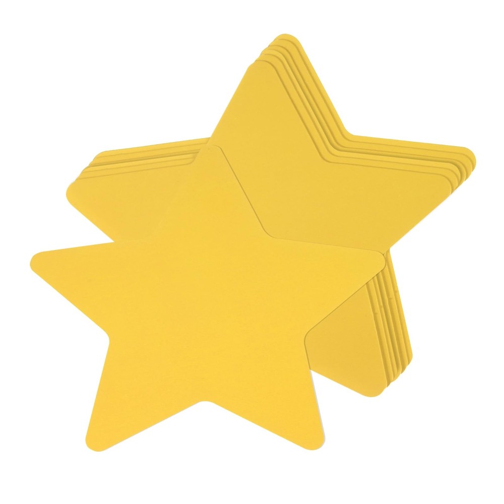 100 Pcs Star Cutouts 3.9 x 3.9 Inch Star Shaped Paper Cards for DIY Projects …