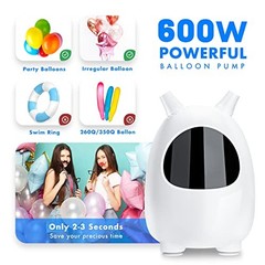 Electric Balloon Pump SPLAKS Portable Air Inflator for Party Garland Arch Decor