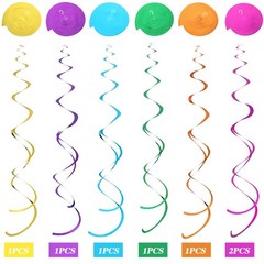 30 Pcs Spring Butterfly Party Decorations Hanging Swirl Streamer Elegant