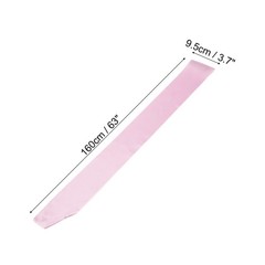 63″x4″ Blank Satin Sash DIY Plain Sash Prom Queen Sashes Pink