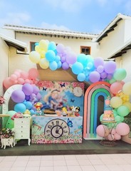 Pastel Rainbow Balloons Arch Garland Kit, Macaron Assorted Color Balloon Arch…