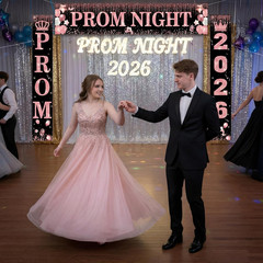 3 Pcs Prom Night Decorations 2026 Graduation Party Supplies Pink Glitter Prom Se