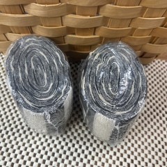 2 Rolls 120 Total Ft L x 1¾ in W Crepe Streamer Black and White Stripe by Spritz