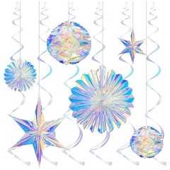 Honeycomb Ball Hanging Iridescent Party Decorations with Hanging Honeycomb Ball