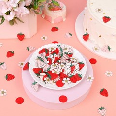 Strawberry Daisy Confetti for Birthday Baby Shower Theme Party Table Scatter