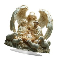 Acrylic Family Angel Decor 2D Flat Ornament Ideal Gift Desktop Ornament Party