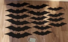 16 Piece Hanging Bat Decorations gothic Halloween