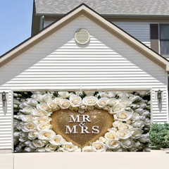 5x7FT/5x3FT Mr & Mrs Backdrop Wedding Valentine’s Day Backgrounds Photo Booths