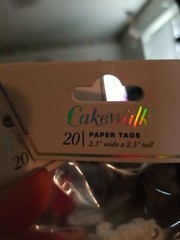 Cakewalk Paper Tags Starfish 20 count, back is white