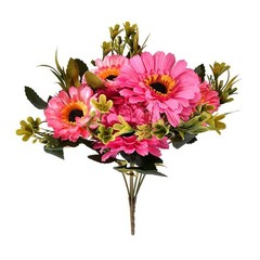 7 Stem Artificial Silk Daisy Flowers Marigold Bouquet for Home Office Decor