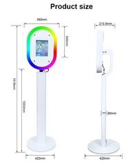 iPad Photo Booth Shell Stand Selfie Station Photobooth Machine for Wedding Party