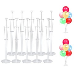 10 Sets Balloon Stand Kit Clear Table Balloon Centerpieces Party Decor