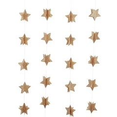 4 Pack Star Garland Recycled Books Vintage Pages Garland Newspaper CYSS9-B