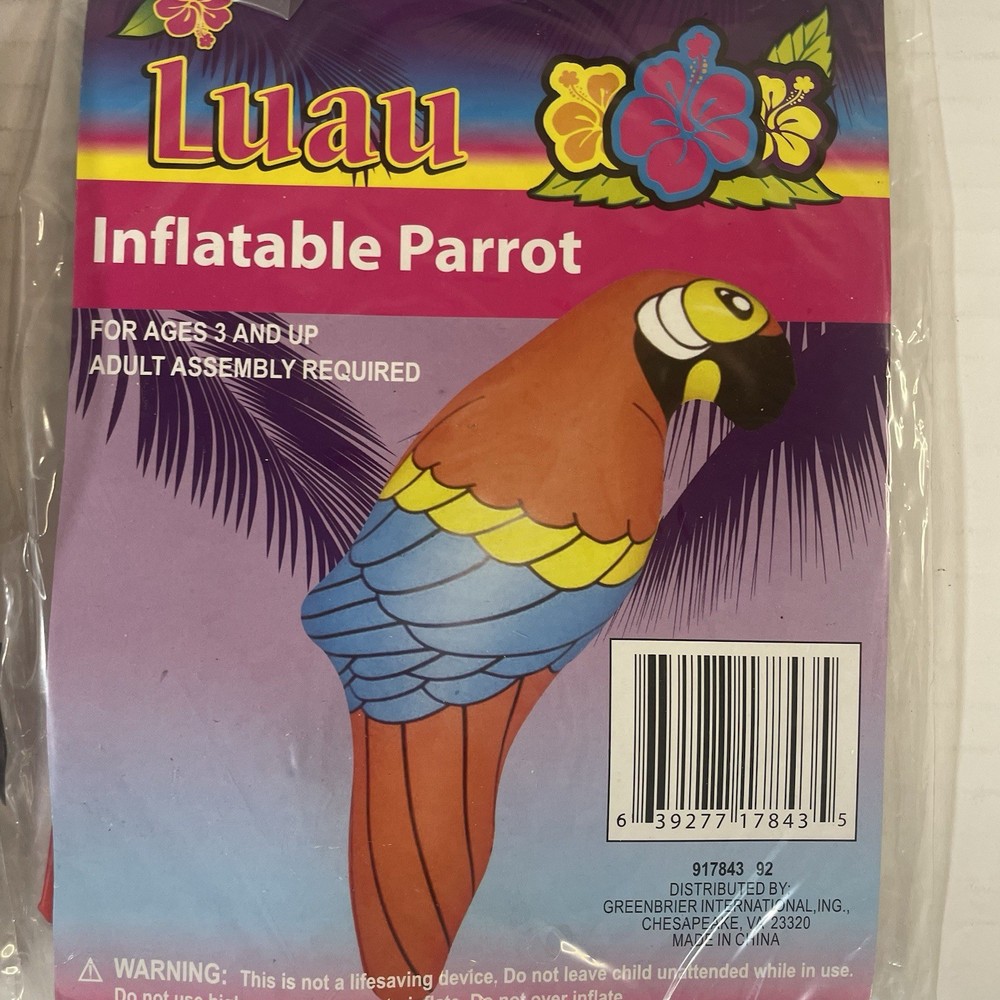 Inflatable LUAU Beach Party Theme Parrot Monkey Sea Horse Flamingo