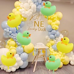 6Pcs Duck Balloon/Duck Foil Balloon for Baby Shower Party Decoration/Duck Far…