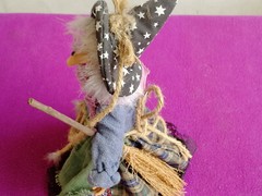Helloween Decoration Standing Witch Broomstick Decoration Display Scary FAST