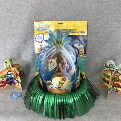 SpongeBob SquarePants 3 pc Table Decorating Kit Birthday Hamburger Party Set New