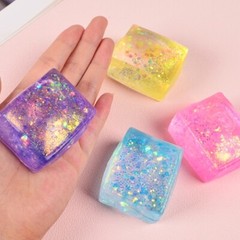 Stress Toy Simulation Clear Tofu Ice Cube Squeeze Maltose Photostudio Props