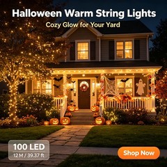 Halloween Decorations Solar String Lights Outdoor Waterproof for Yard Patio Tree