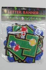 6 FT TEXAS HOLD EM LETTER BANNER Hanging Decoration Poker Party Supply Casino