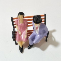 50Pcs Scale Plastic Models 1:32 People Sitting Standing Figures Plastic 1 Gauge