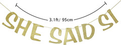 She Said Si Banner Bachelorette Sign Mexico Bachelorette Party She Said Yes Garl