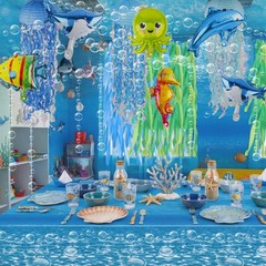 20 Pcs Under the Sea Party Decorations | Ocean Birthday Decor, Jellyfish Lantern