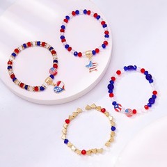 Durable Red, White, and Blue Patriotic Bracelets for Boys and Girls – Unisex