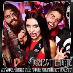 Gothic Birthday Decorations Set – 2 Pcs Black Sash & Headband for Emo Party, Spo