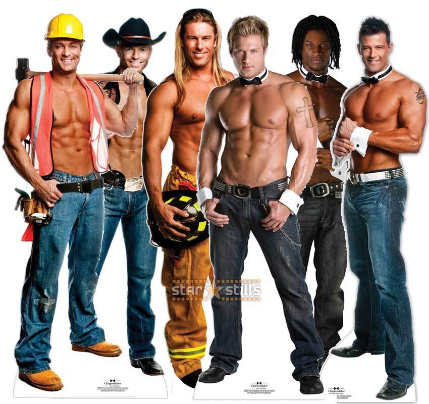 Chippendales Lifesize Cardboard Cutout Standup cutouts male Strippers Hen Do